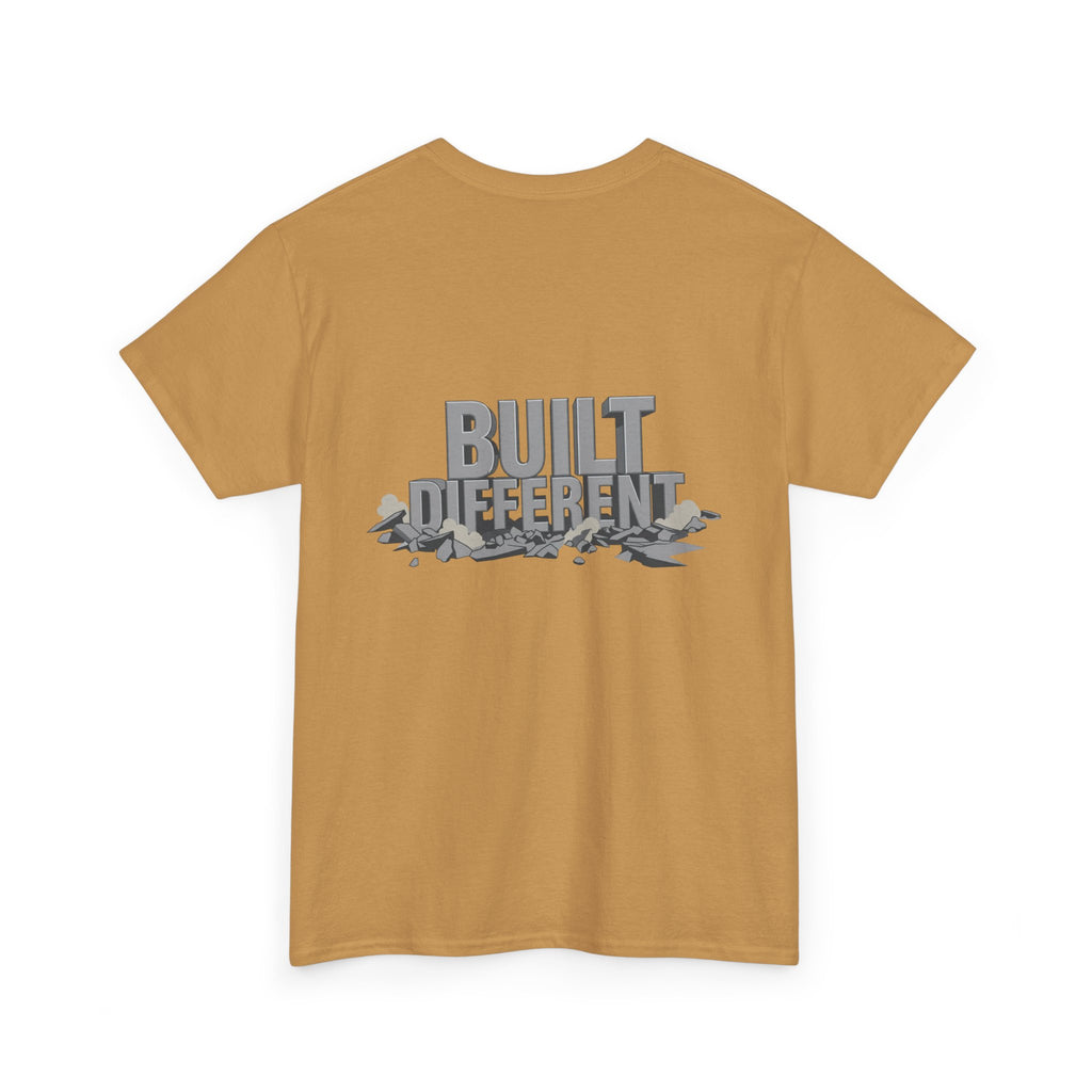 Built Different graphic tee | Flexing Arm Muscle T-Shirt
