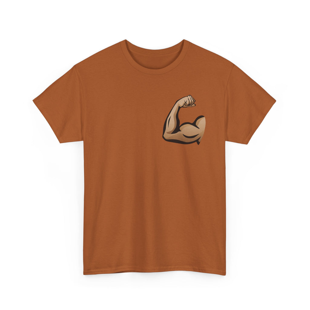 Built Different graphic tee | Flexing Arm Muscle T-Shirt