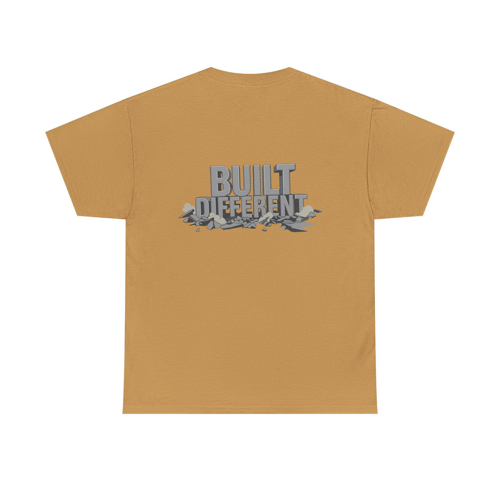 Built Different graphic tee | Flexing Arm Muscle T-Shirt
