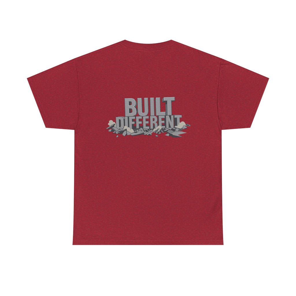 Built Different graphic tee | Flexing Arm Muscle T-Shirt