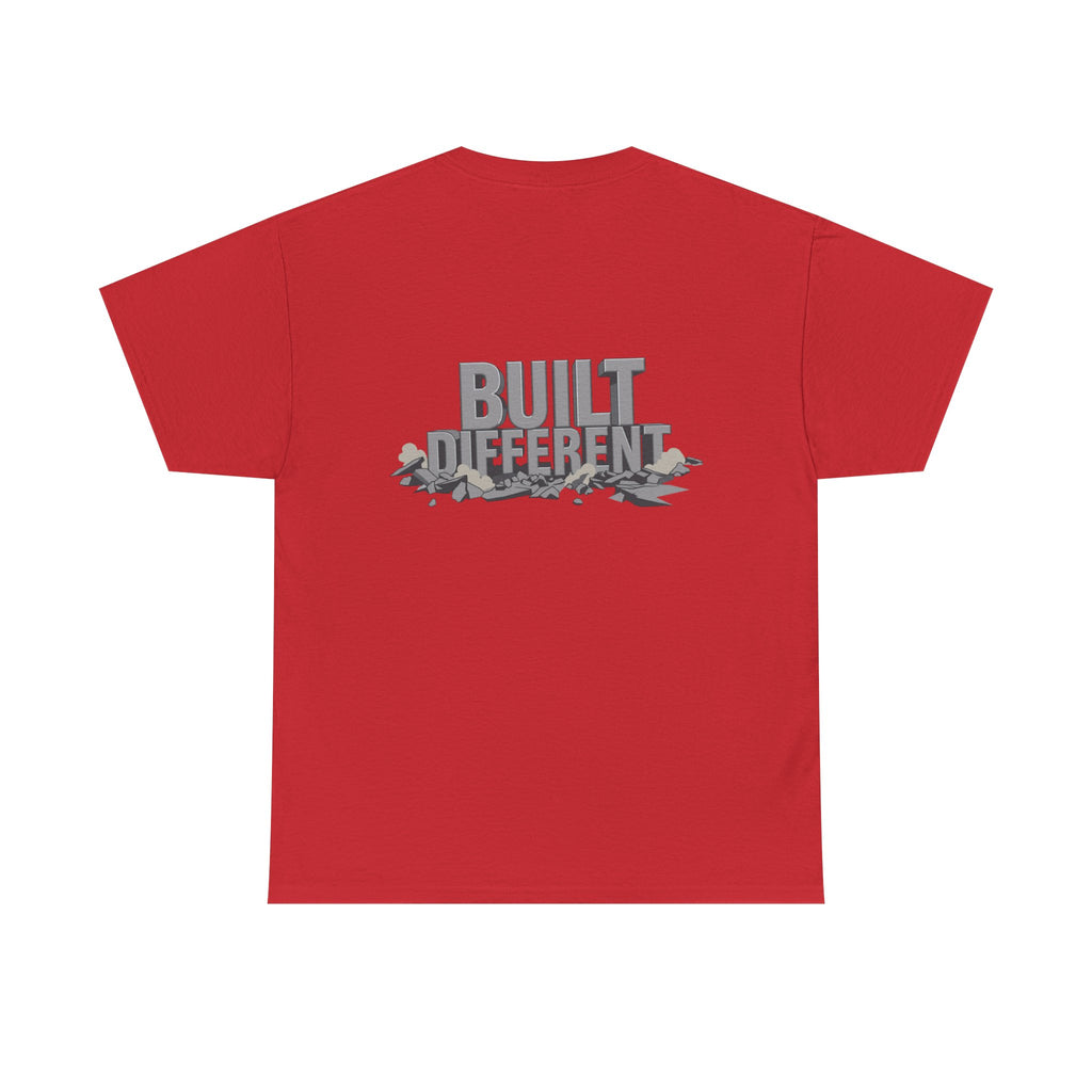Built Different graphic tee | Flexing Arm Muscle T-Shirt