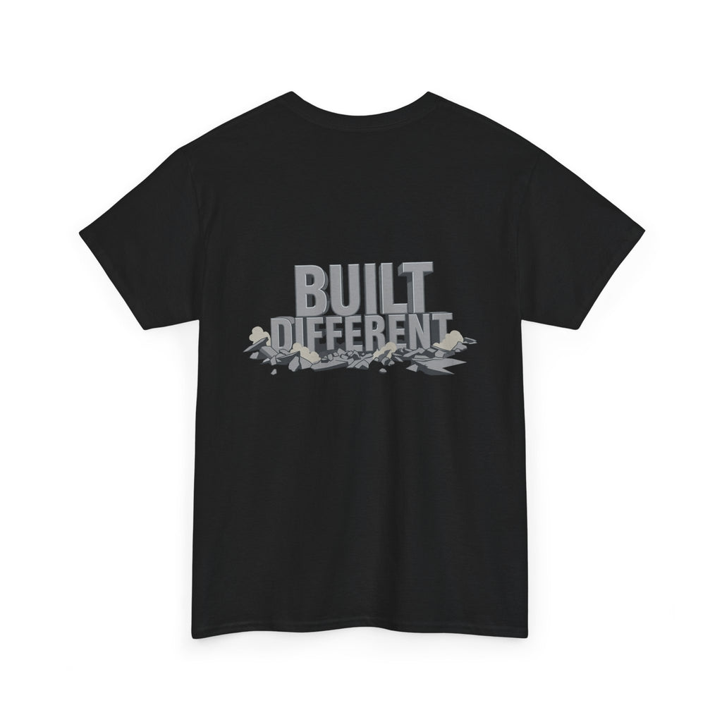 Built Different graphic tee | Flexing Arm Muscle T-Shirt