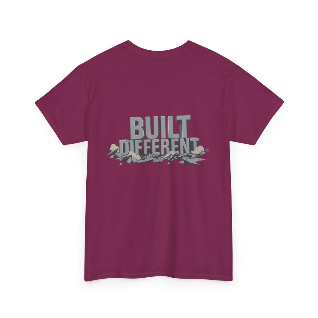 Built Different graphic tee | Flexing Arm Muscle T-Shirt