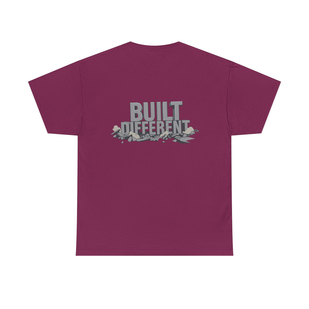 Built Different graphic tee | Flexing Arm Muscle T-Shirt