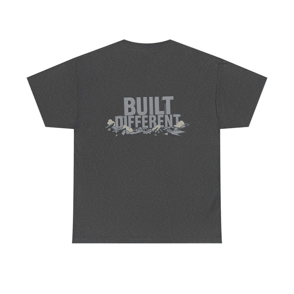 Built Different graphic tee | Flexing Arm Muscle T-Shirt