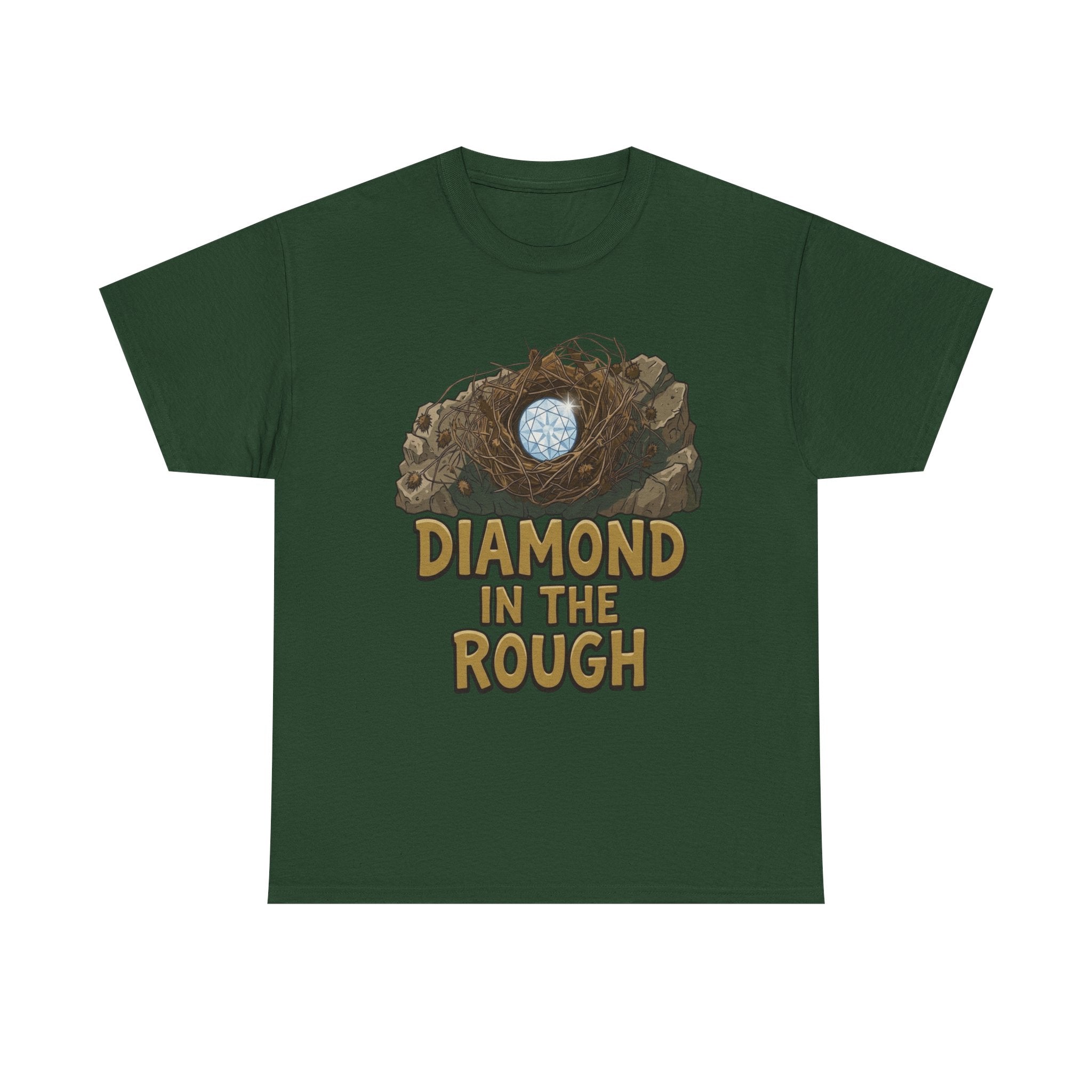 Diamond in the Rough Graphic Tee — Inspirational Nest & Gem Design