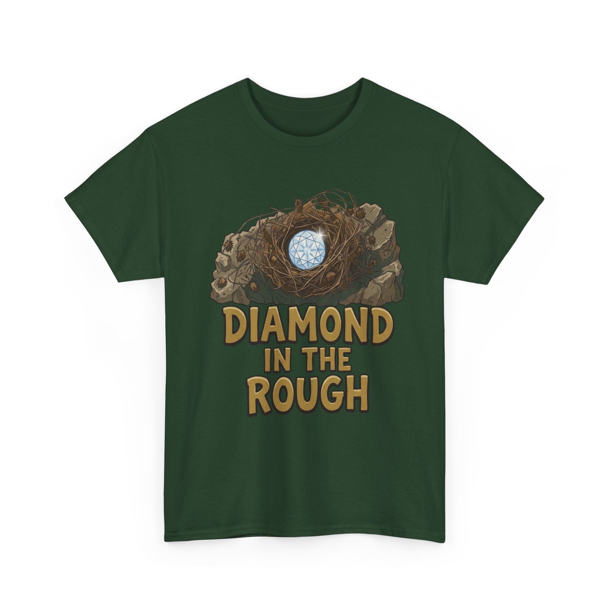 Diamond in the Rough Graphic Tee — Inspirational Nest & Gem Design