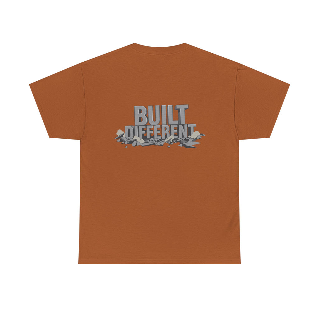 Built Different graphic tee | Flexing Arm Muscle T-Shirt
