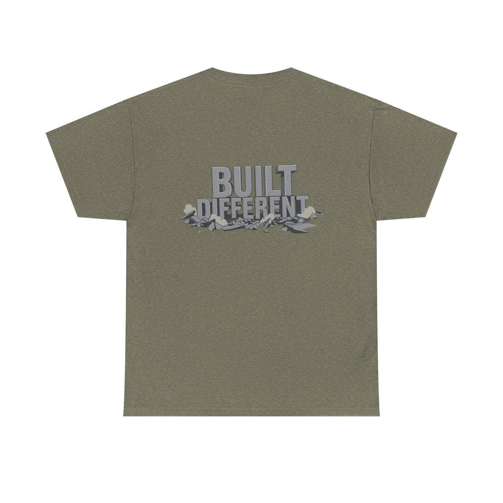 Built Different graphic tee | Flexing Arm Muscle T-Shirt